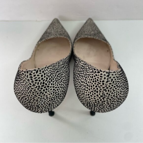 Sergio‎ Rossi Black and White Point-Toe Printed Stiletto Pumps High Heels - Picture 9 of 16